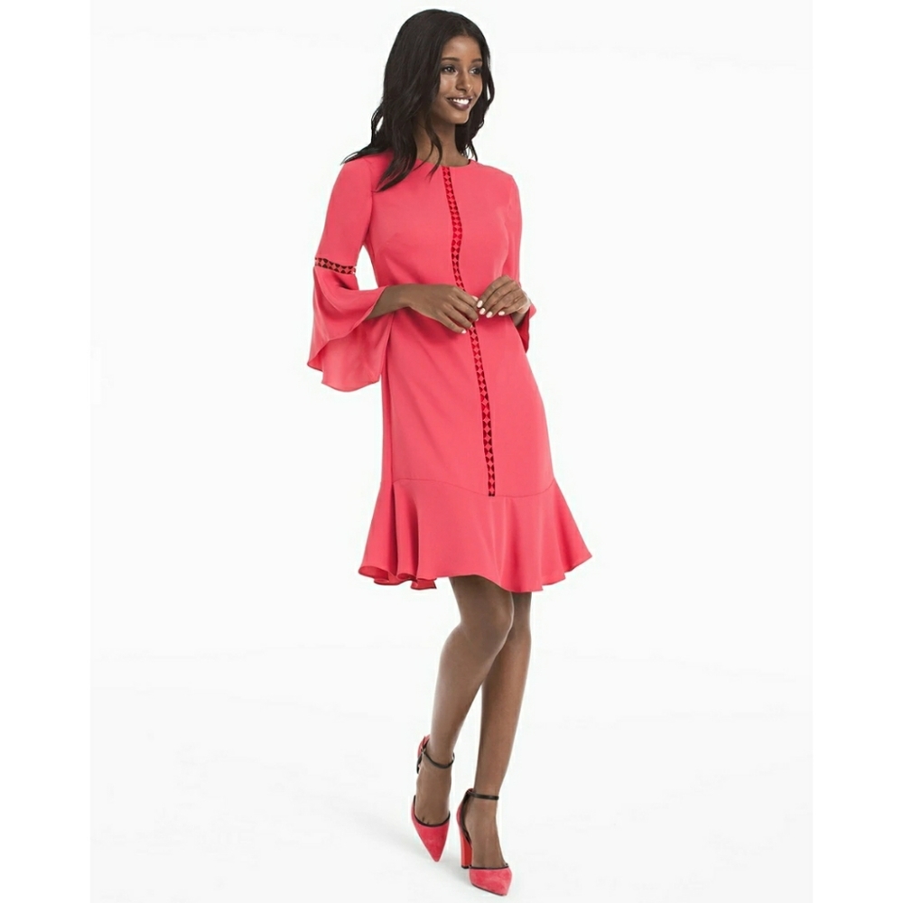 WHBM Bell Sleeve Shift Dress